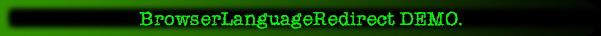 BrowserLanguageRedirect DEMO.